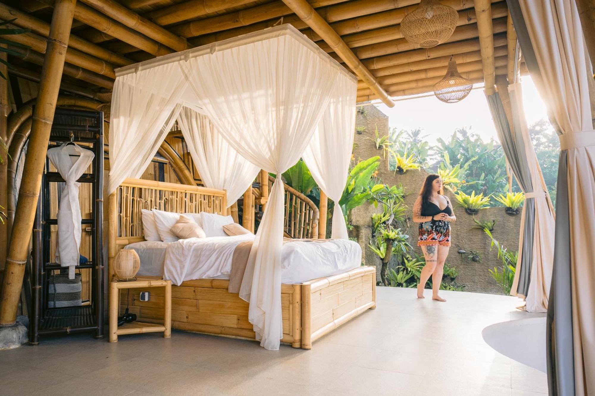 Danaswari Bali Bamboo House Villa Selat Luaran gambar