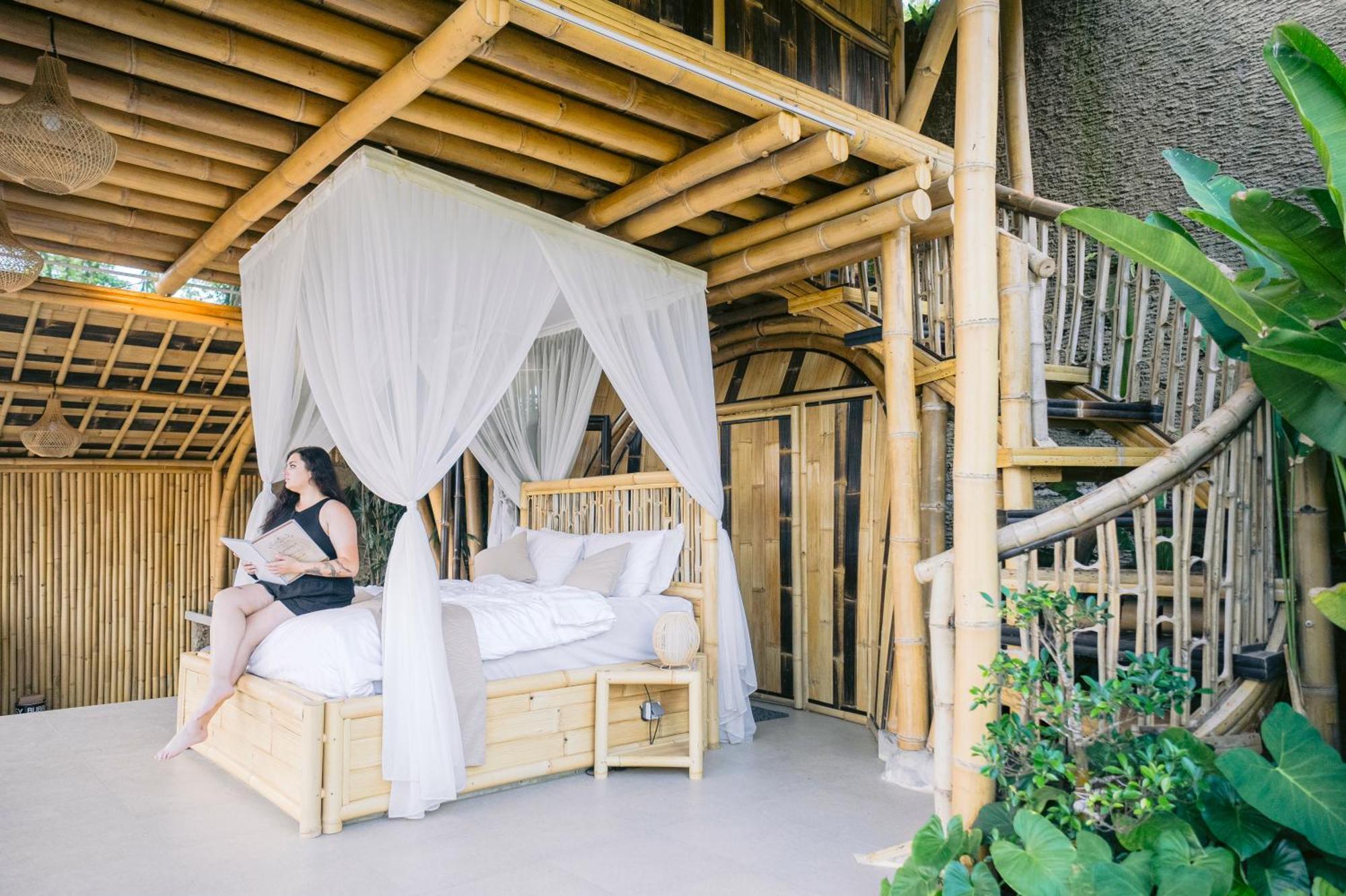 Danaswari Bali Bamboo House Villa Selat Luaran gambar
